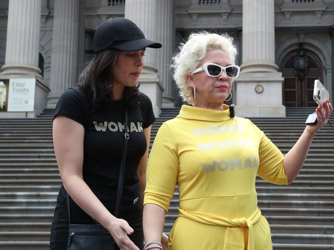 Pesutto disgracefully attacked Deeming after she was physically attacked at a women’s rights rally. Picture: David Crosling