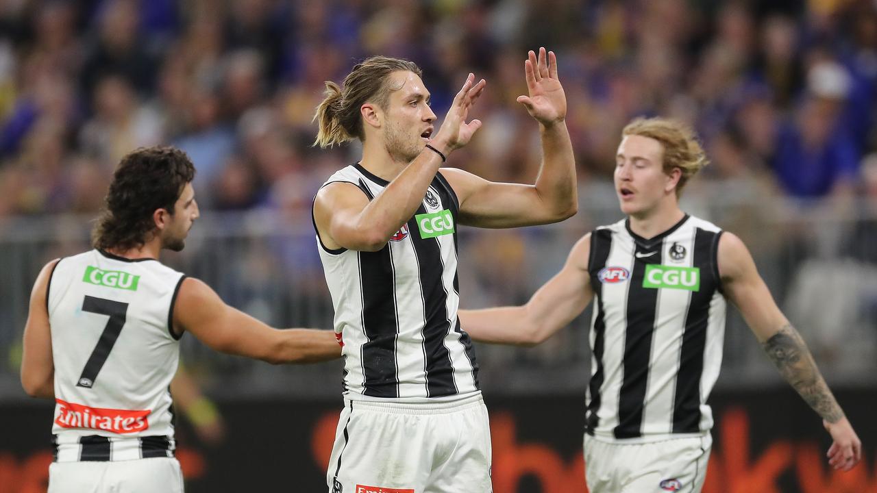 Darcy Moore will continue to be used as a forward. Picture: Will Russell/AFL Photos/Getty Images