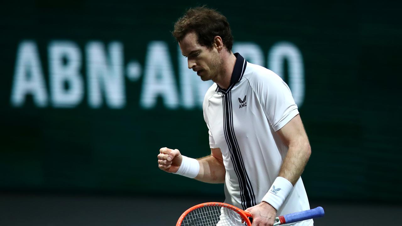 Andy Murray has won through to the second round in Rotterdam (Photo by Dean Mouhtaropoulos/Getty Images).