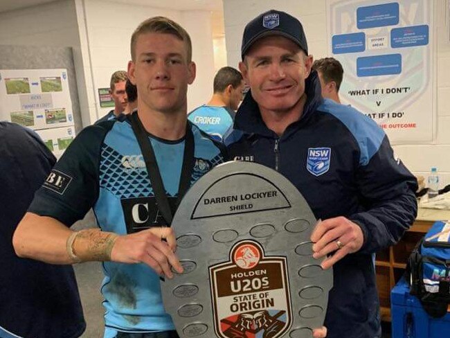 Matt Burton earned man-of-the-match honours for the NSW under-20 Origin team.