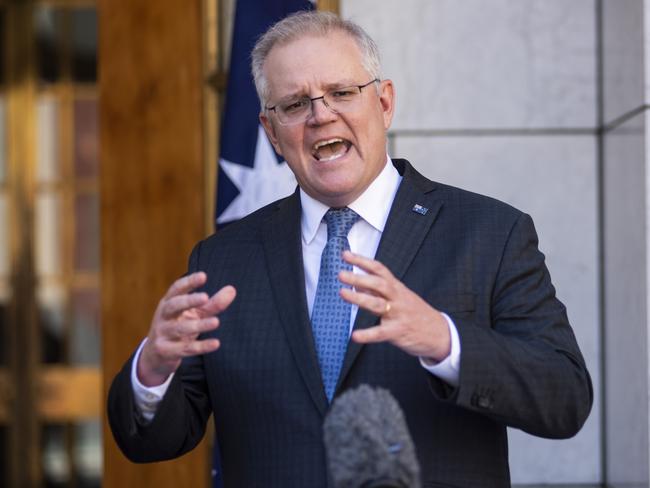 Prime Minister Scott Morrison. Picture: Martin Ollman