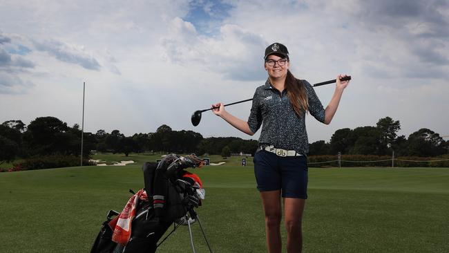 Daphne van Houten who will play in the 2019 Australian All Abilities Championship at the Australian Golf Club. Picture: Brett Costello