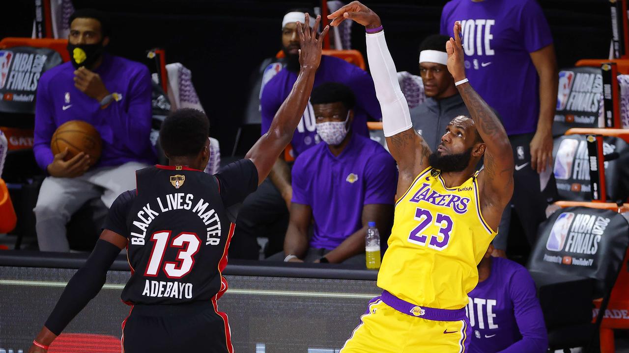 LeBron James, Lakers rout Heat to win NBA championship