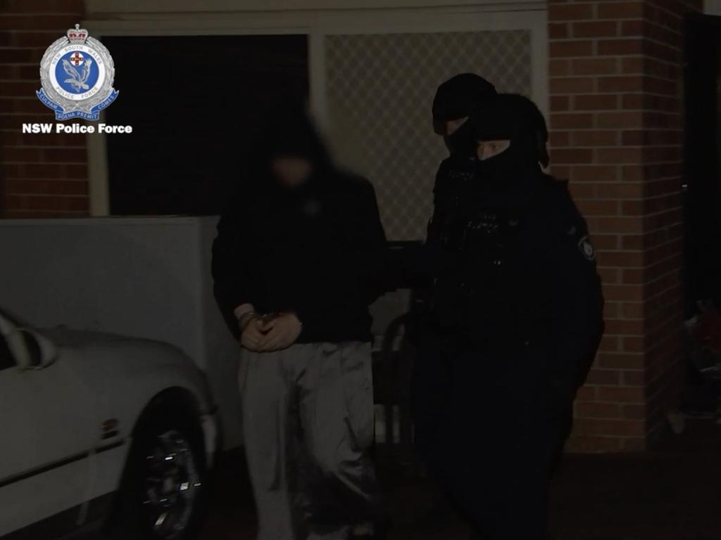 Multiple intelligence squads were present during the man’s arrest. Picture: Supplied/NSW Police.