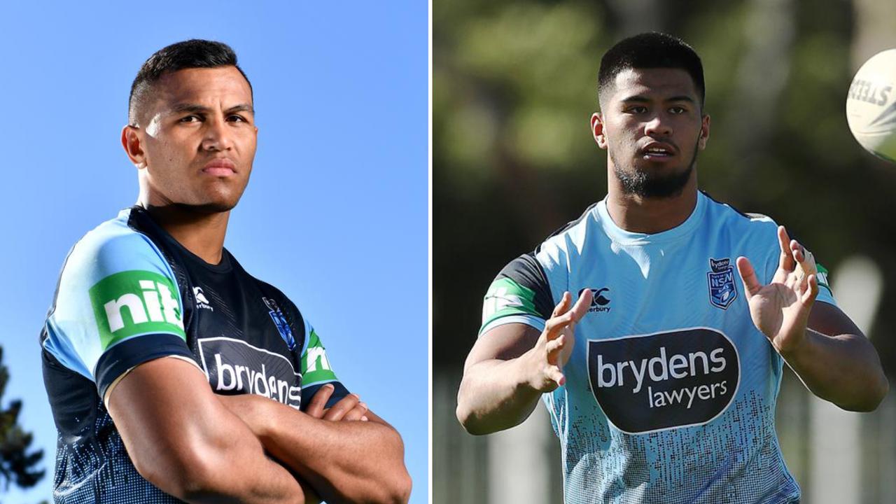 Daniel Saifiti and Payne Haas will face off this weekend with the aim of winning a Blues jersey