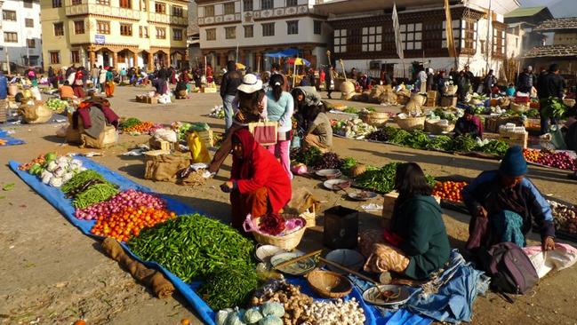 Bhutanese love to eat red rice with chillies for breakfast. (Photo: Leah McLennan)