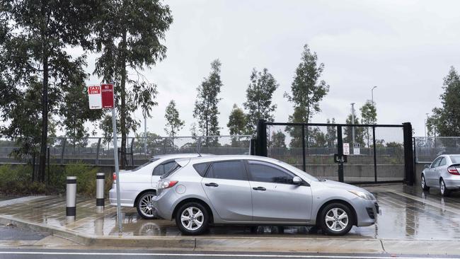 Commuters struggle daily to find parking at Edmondson Park railway station. Picture: Matthew Vasilescu