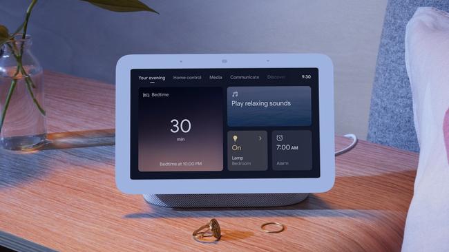 The Google Nest Hub smart speaker (2nd generation) uses low-energy radar to track users' sleeping patterns and connects to the rest of a user’s smart home devices.