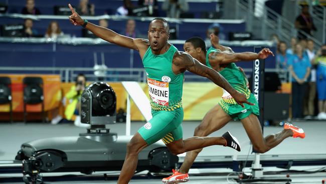 Simbine stunned with a rapid performance in the men’s 100m.