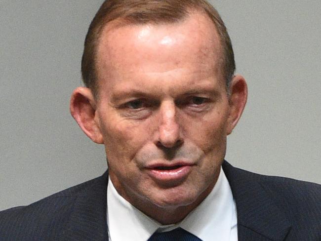 Former Prime Minister Tony Abbott during Question Time at Parliament House in Canberra on Tuesday, Feb. 2, 2016. (AAP Image/Mick Tsikas) NO ARCHIVING