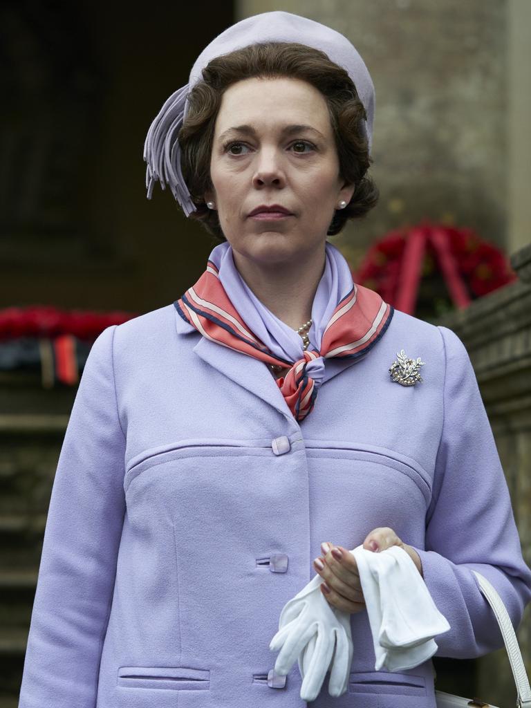 Olivia Colman as Queen Elizabeth in season three of The Crown.