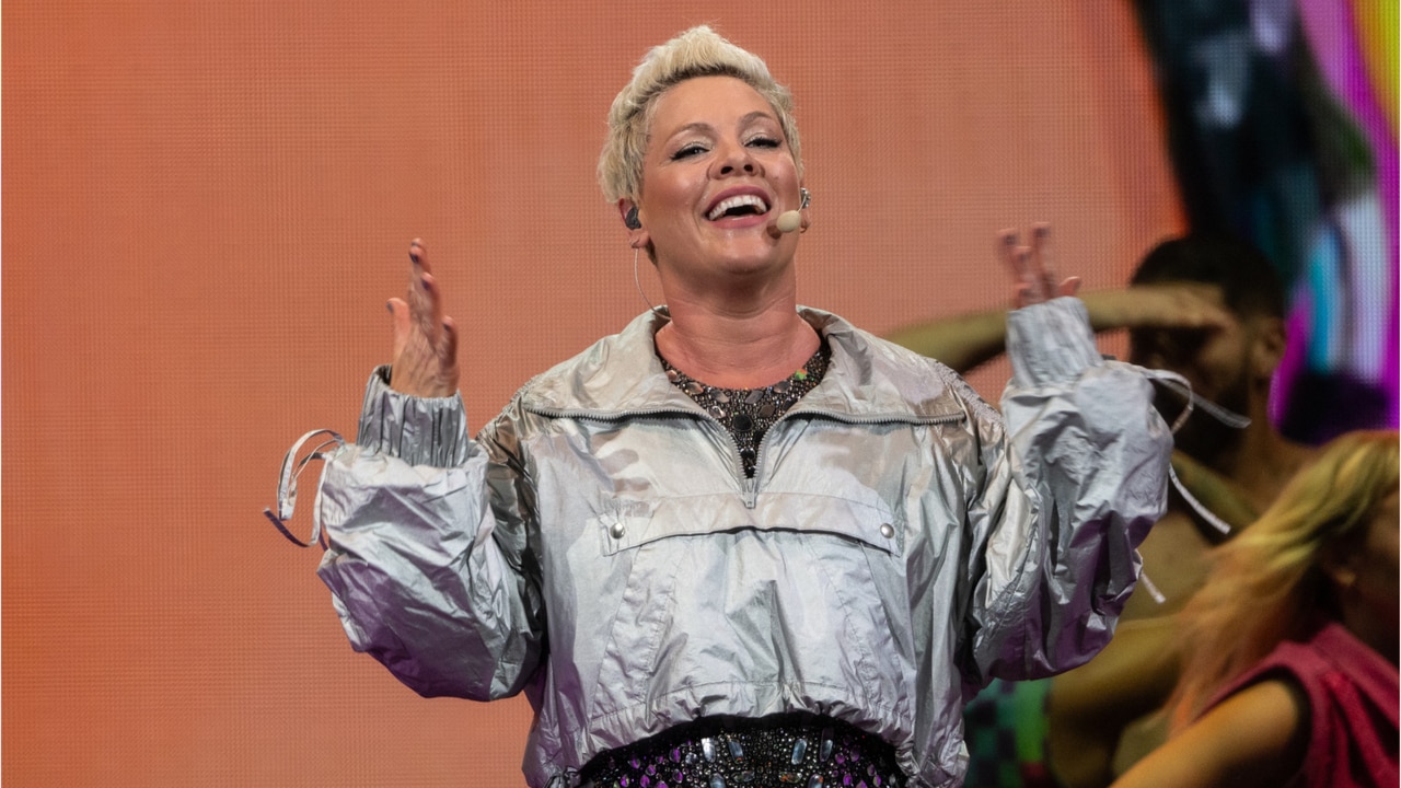 Pink celebrates the end of Summer Carnival tour