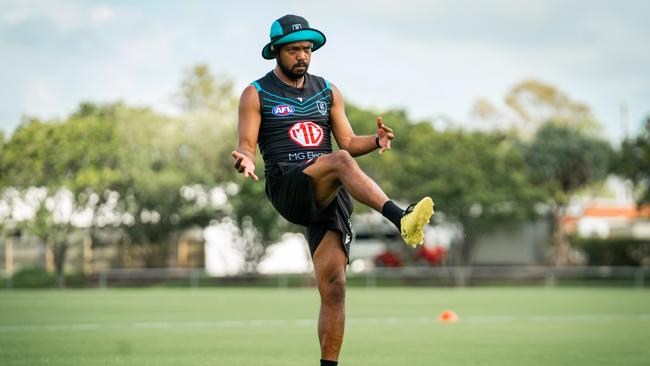 Junior Rioli is dreaming big in his first season with Port Adelaide.