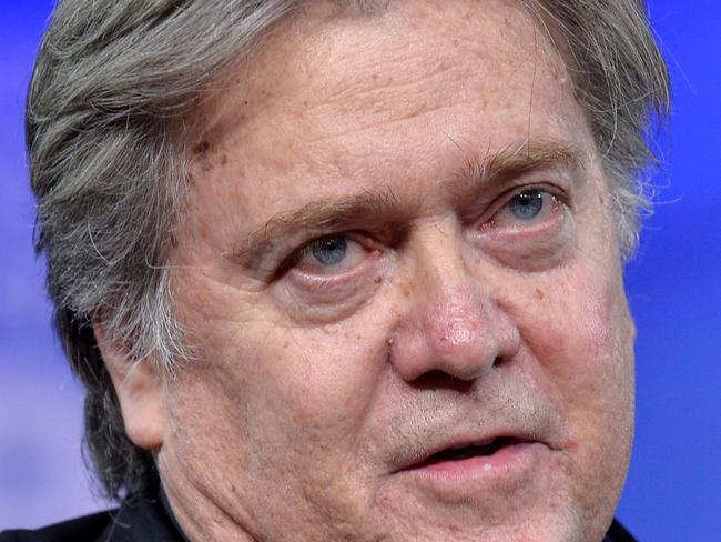 Former ally Steve Bannon has been dubbed “Sloppy Steve” by Trump. Picture: AFP PHOTO / Mike Theiler