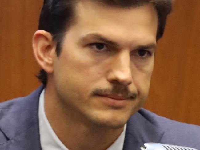 LOS ANGELES, CALIFORNIA - MAY 29: Ashton Kutcher testifies during the trial of alleged serial killer Michael Gargiulo, known as the Hollywood Ripper, at the Clara Shortridge Foltz Criminal Justice Center on May 29, 2019 in Los Angeles, California. Gargiulo is facing murder charges, including the February 21, 2001 stabbing death of Kutchers friend Ashley Ellerin.   Frederick M. Brown/Getty Images/AFP == FOR NEWSPAPERS, INTERNET, TELCOS & TELEVISION USE ONLY ==