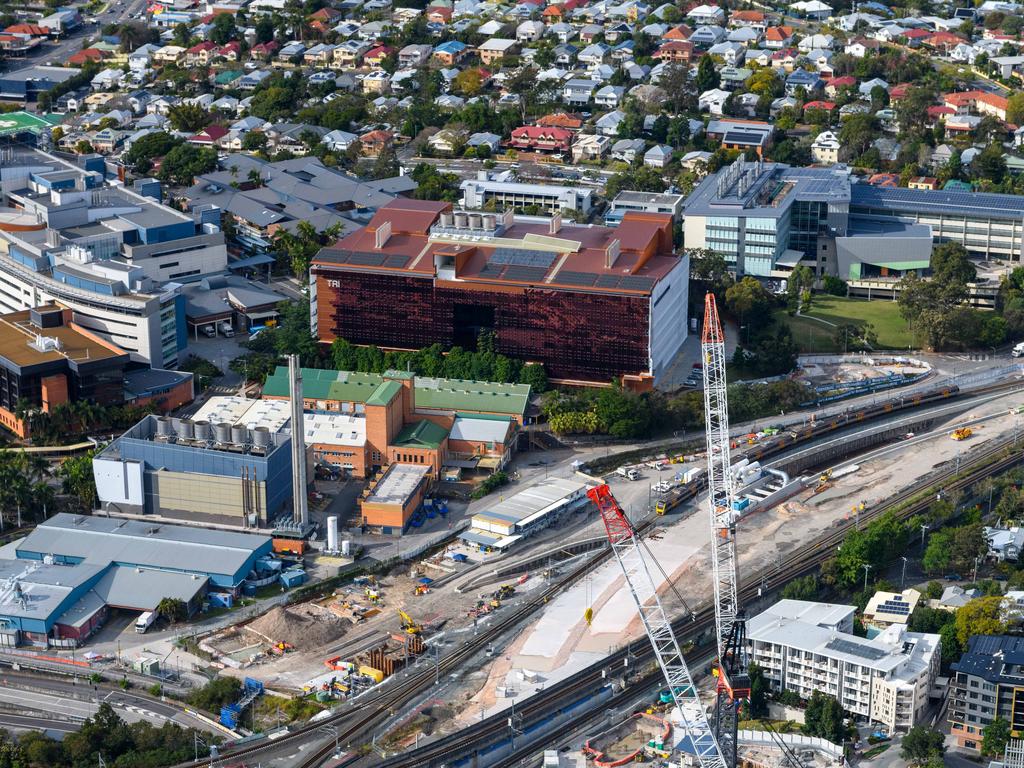 Boggo Road station aerial shot. Photos by Dan Peled via The Photo Pitch.