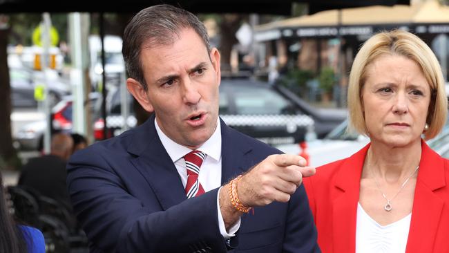 Labor Treasury spokesman Jim Chalmers with Kristina Keneally. Picture: Liam Kidston