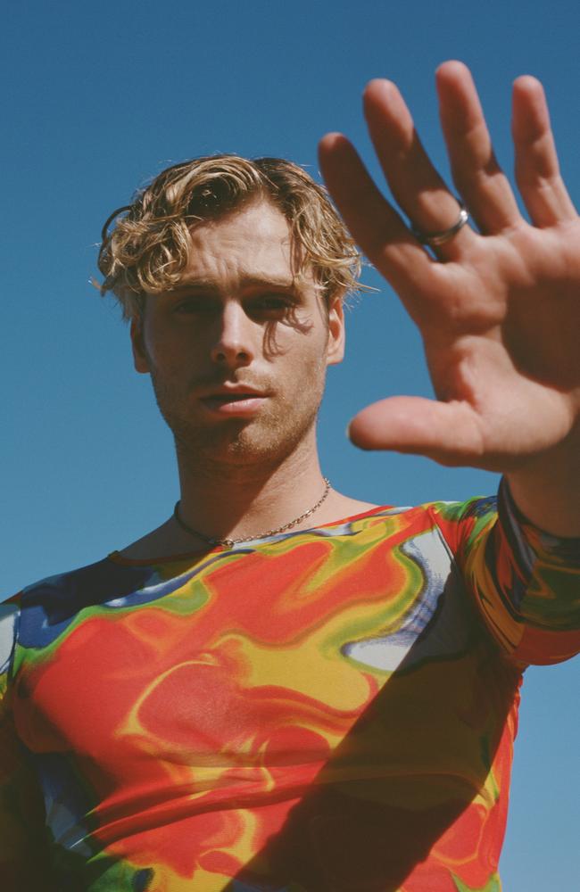 Thanks! Luke Hemmings is pretty stoked his debut solo record smashed straight into No.1. Picture: Supplied