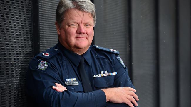 Assistant Commissioner Luke Cornelius at Victoria Police. Picture: Nicki Connolly