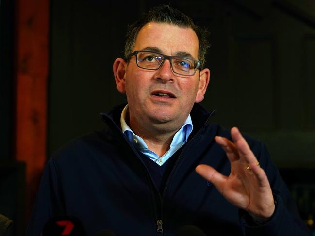 MELBOURNE AUSTRALIA - NewsWire Photos JULY 21, 2023: Victorian Premier Dan Andrews is seen during a press conference in Mannerim. Picture: NCA NewsWire / Luis Enrique Ascui