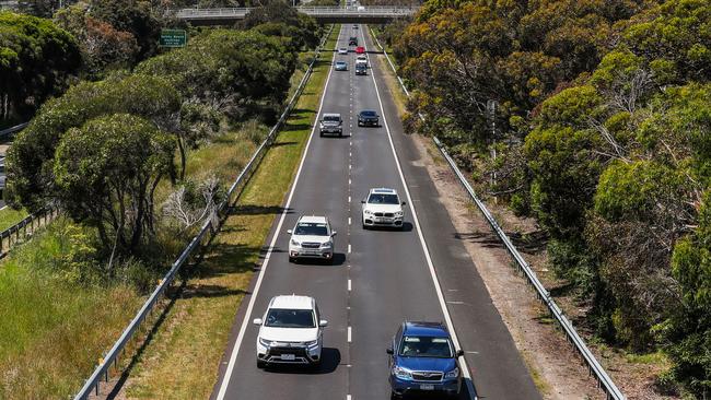 The Mornington Peninsula Freeway will be affected by closures. Picture: Asanka Ratnayake