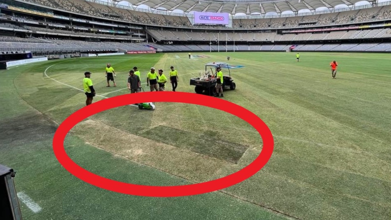New turf has been put in at Perth's Optus Stadium.