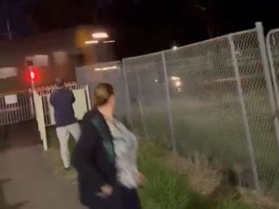 Moment of impact as train crashed into a car at a rail crossing in Woy Woy.