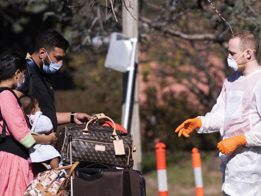 Passengers returning from overseas must quarantine in a hotel for 14 days upon arrival in Australia. Picture: Rohan Thomson/Getty Images