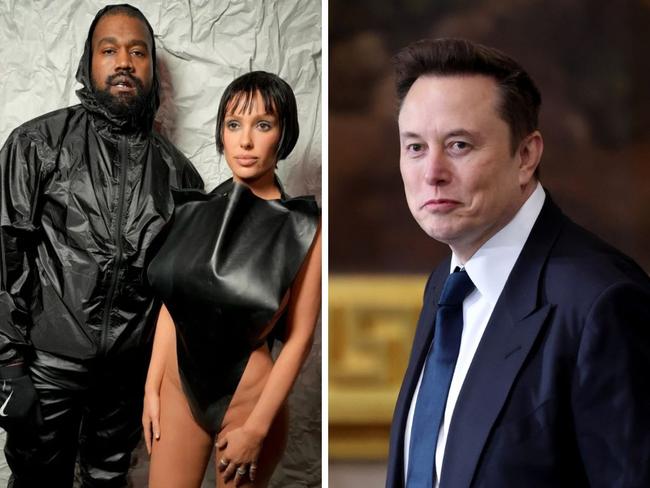 Kanye West and Bianca and Elon Musk.