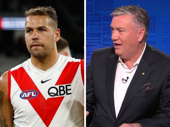 Lance Franklin and Eddie McGuire.