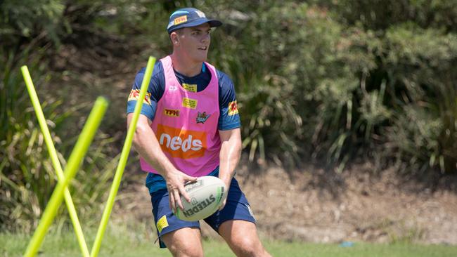 Gold Coast Titans signing Beau Fermor at pre-season training. Picture: Gold Coast Titans