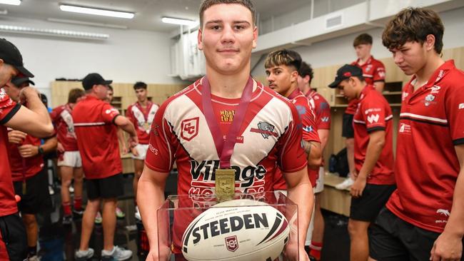 Charlie Dickson was a Connell Cup grand final player of the match for Redcliffe. Photo: Vanessa Hafner/QRL