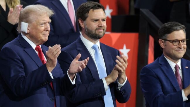 Watch: Trump Appears At Rnc With Bandaged Ear After Rally Shooting 