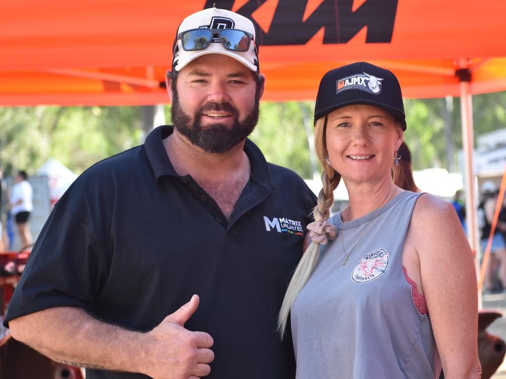 Luke Traynor and Leeza Dykstra from the Sunshine Coast at the KTM Australian Junior Motocross Championships at Rockhamptonâ€™s Six Mile Raceway, September 28 to October 1, 2022.