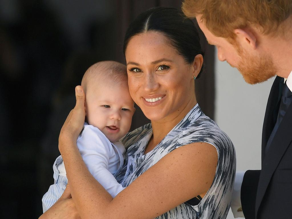 Prince Harry, Duke of Sussex and Meghan, Duchess of Sussex and their baby son Archie Mountbatten-Windsor.