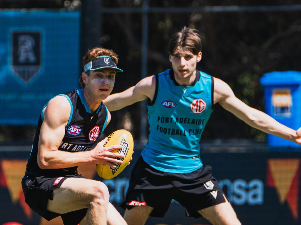 Port Adelaide Football Club training. Picture: Jack Dilks