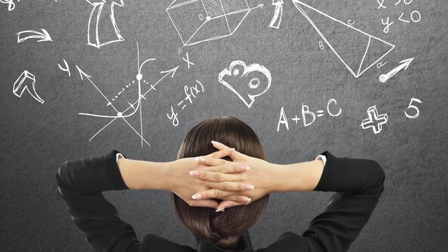 Generic photo of a maths student in class. Picture: iStock