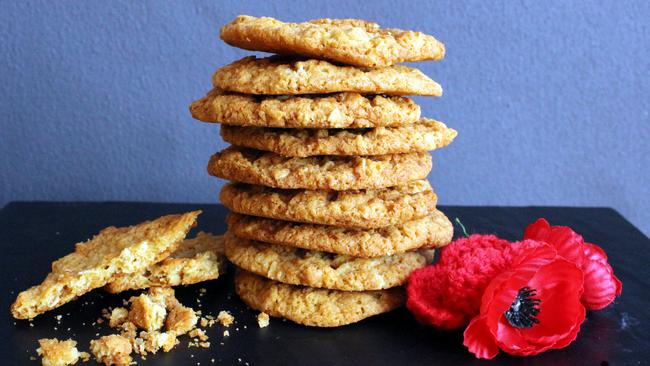 Anzac biscuits are a popular snack.