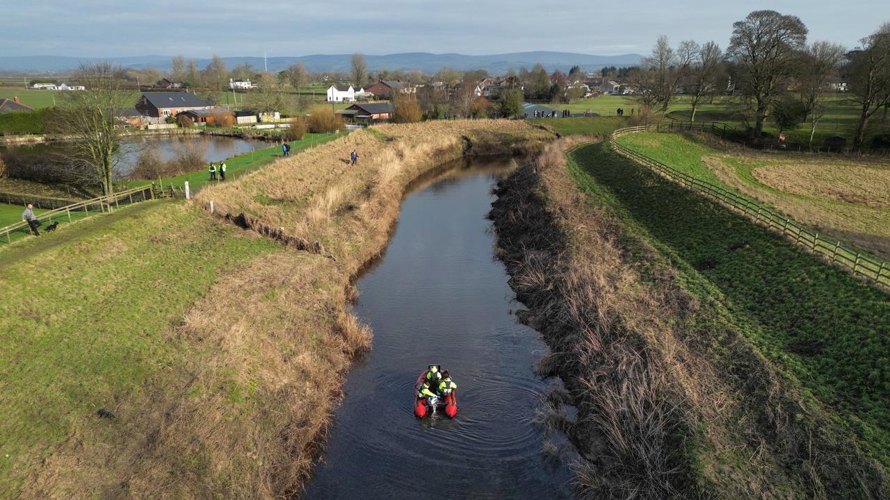 A search team use sonar equipment on the river in St Michael's on Wyre, near where Nicola was last seen walking her dog. Picture: Christopher Furlong/Getty Images