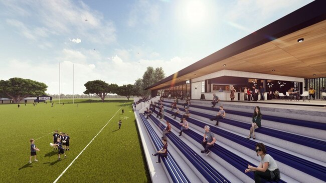 Artist impression of proposed upgrade of Brothers Rugby Club, Albion. 