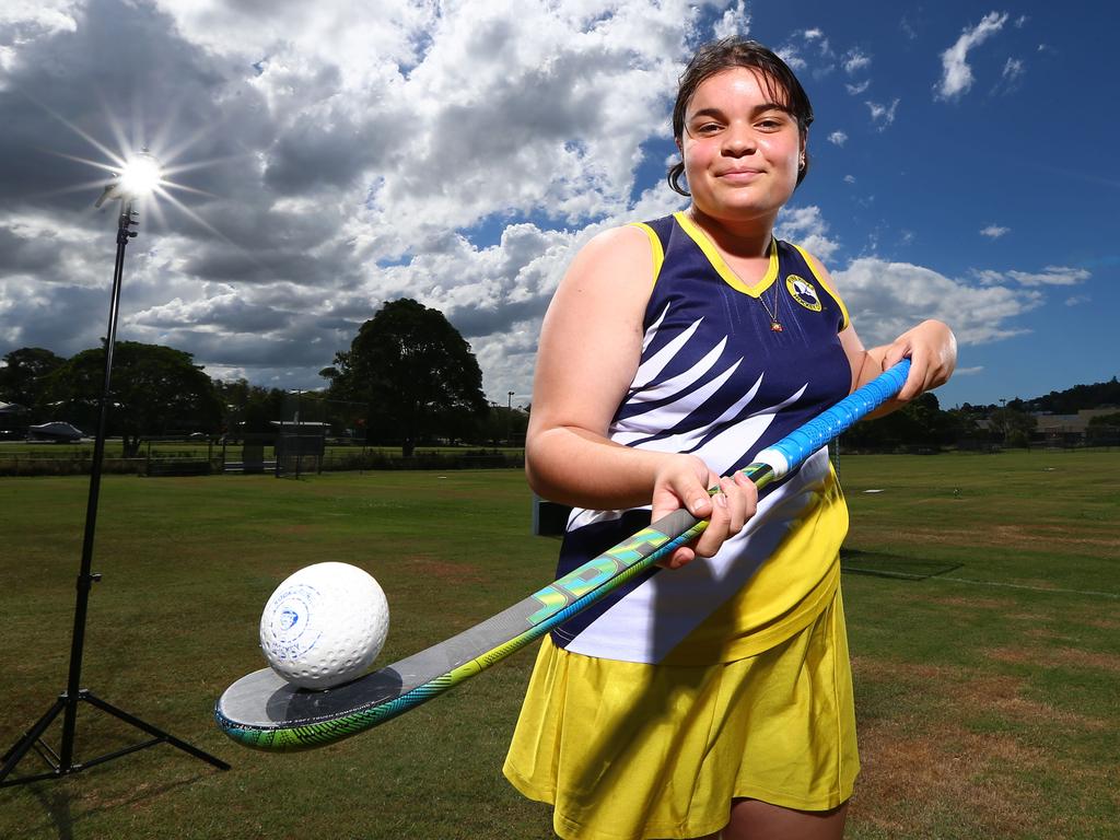 Pine Hills Hockey Club’s Taryn Anno at the Windsor fields. Picture: David Clark