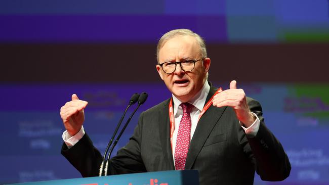 Every amendment agreed to at the Labor Party’s national conference is binding on the federal government. Picture: NCA NewsWire/Tertius Pickard