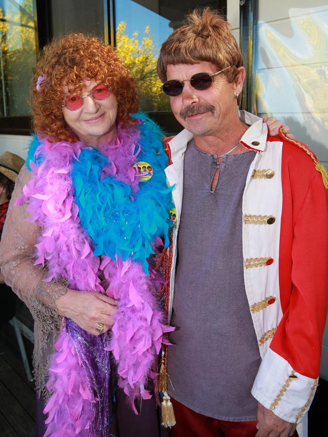 t Socials Out and About, Movember Gala end of fundraising event celebrations by Mo Bros and Mo Sistas at the Metz in Sandy Bay, from left, Ellen Cross, and Wayne Brooker, both of New Town