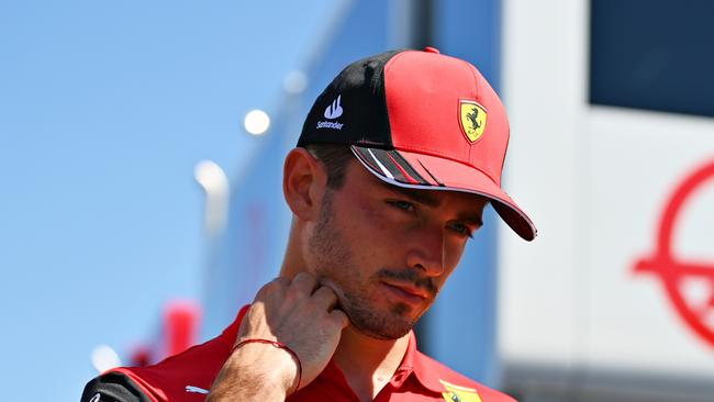 Charles Leclerc is the third fastest man in F1 – but can’t lay a glove on the Red Bull stars. Picture: Getty