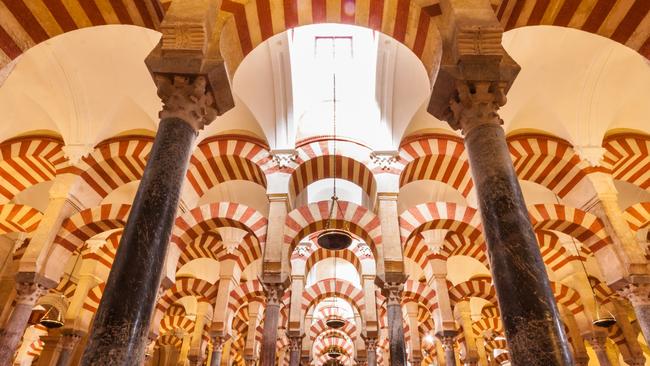 Interior of the cathedral and former mosque of Cordoba.