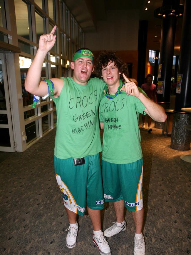 Socials, Townsville Crocs at The Swamp, Townsville : Jared Heuir and Anthony Ferguson.