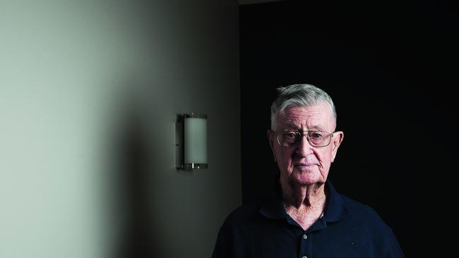 Denis Ryan, 93, died this week more than 50 years after he resigned from Victoria Police when his investigation into prominent Mildura priest Monsignor John Day was shut down and buried. Picture: Jessica Shapiro