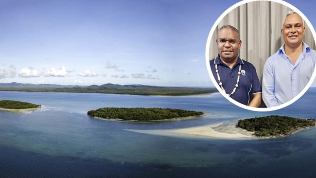 Torres Strait Island Regional Council Mayor Phillemon Mosby and CEO James William have called on the Federal Government to support the remote region with both funding and strategic partnership opportunities. Photo: Supplied.