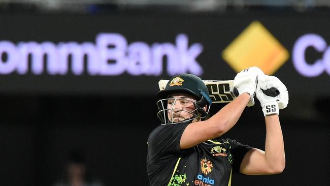 Allan Border’s sone Dene played alongside Tim David in Singapore, and has predicted big things from the youngster at the T20 World Cup. Picture: Getty Images.