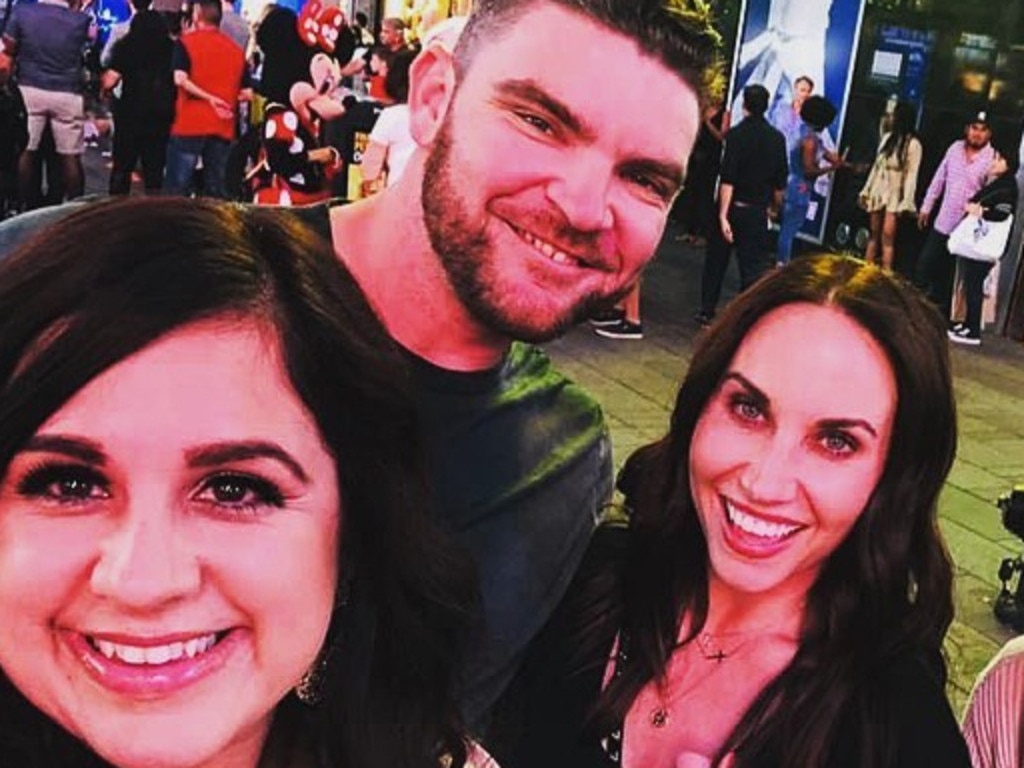 Rubi Sandoval (left) with Hendriks and his wife Kristi. Picture: Instagram